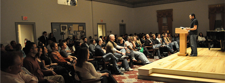 Yours truly reading at As Was Written on March 13, 2010